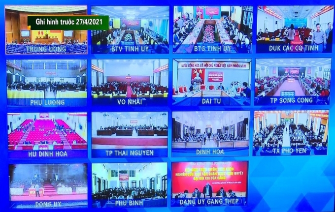 Từ năm 2020 đến nay, Ban Tuyên giáo Tỉnh ủy đã tổ chức 34 cuộc họp trực tuyến. (Ảnh chụp màn hình một hội nghị trực tuyến).