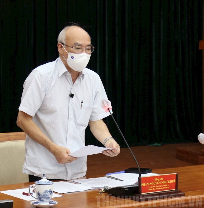 Đồng chí Phan Nguyễn Như Khuê phát biểu tại Hội nghị.