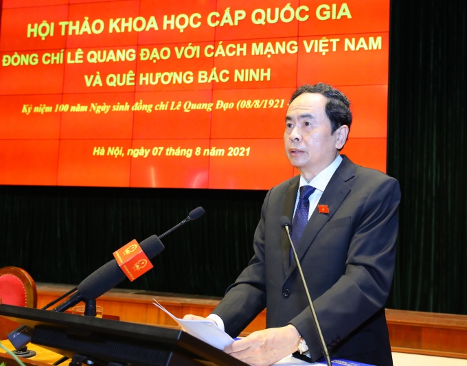 Đồng chí Trần Thanh  Mẫn phát biểu kết luận Hội thảo.