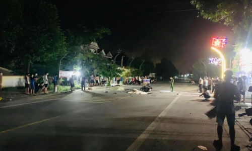 Hai xe máy va chạm làm 3 người tử vong tại chỗ tại Nghi Xuân-Hà Tĩnh