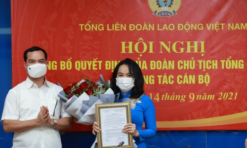 Tổng Liên đoàn Lao động Việt Nam bổ nhiệm Trưởng ban Tuyên giáo
