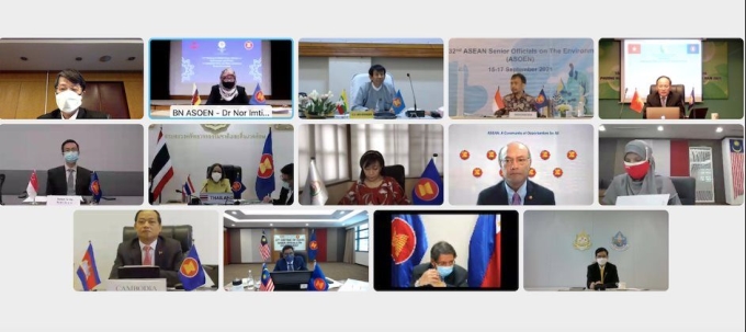 Các đại biểu tham dự Hội nghị Quan chức cao cấp ASEAN về môi trường lần thứ 32