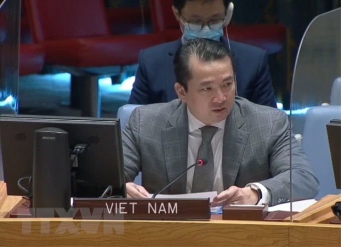 Đại sứ Phạm Hải Anh, Phó Trưởng Phái đoàn Việt Nam tại Liên hợp quốc. (Ảnh: TTXVN)
