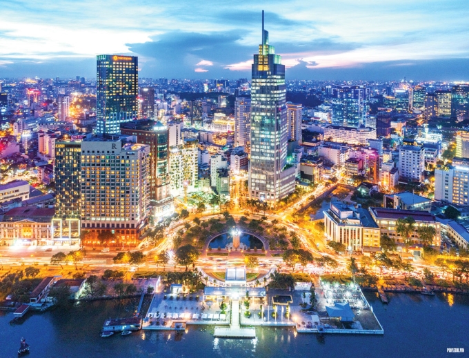 Thành phố Hồ Chí Minh nhìn từ trên cao. (Ảnh minh họa)