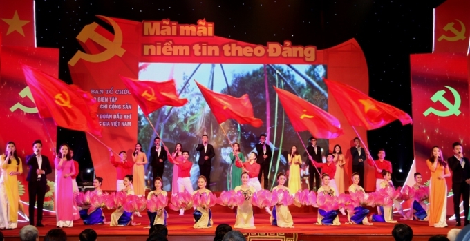 Chương trình nghệ thuật chào mừng kỷ niệm 89 năm ngày thành lập Đảng Cộng sản Việt Nam. (Ảnh minh họa)