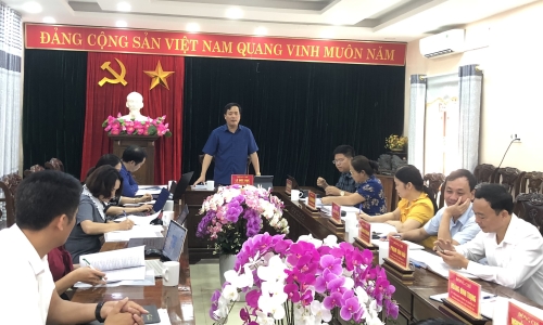 Đoàn Giám sát của Ban Tuyên giáo Tỉnh ủy Lai Châu làm việc với Ban Thường vụ Huyện ủy Than Uyên