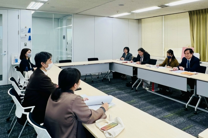 Đoàn công tác làm việc về công tác thông tin đối ngoại với Ban Tiếng Việt của Đài Truyền hình NHK (Nhật Bản).