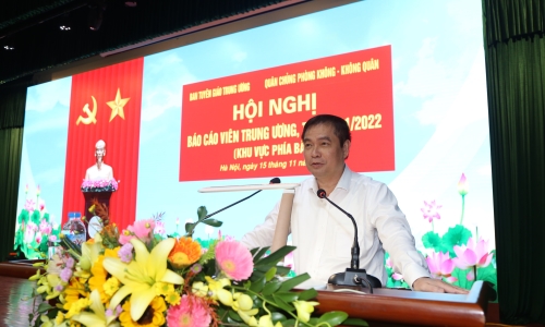 Hội nghị Báo cáo viên tháng 11/2022: Đẩy mạnh tuyên truyền kỷ niệm 50 năm Chiến thắng “Hà Nội - Điện Biên Phủ trên không”