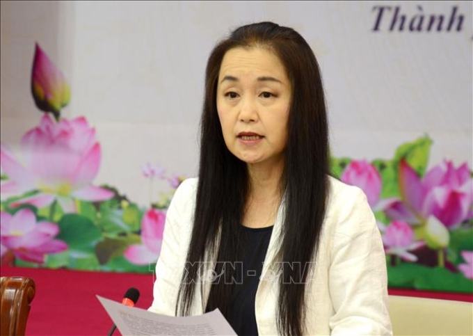 Bà Naomi Kitahara, Trưởng Đại diện Quỹ Dân số Liên hợp quốc tại Việt Nam. Ảnh tư liệu: Quốc Dũng/TTXVN