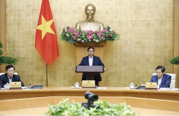 Thủ tướng Phạm Minh Chính chủ trì Phiên họp Chính phủ thường kỳ tháng 11 năm 2022. (Ảnh: TTXVN)