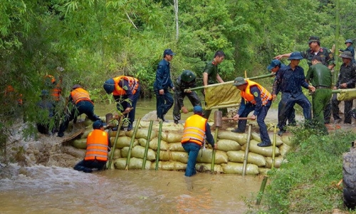 Lực lượng phòng, chống thiên tai tại các cơ sở đóng vai trò quan trọng ở tỉnh Điện Biên