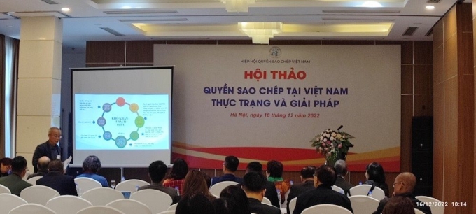 Quang cảnh Hội thảo Quyền sao chép Việt Nam, thực trạng và giải pháp.
