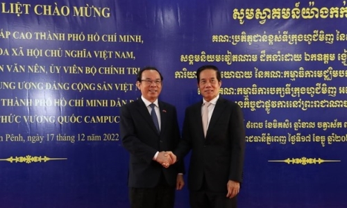 Thành phố Hồ Chí Minh và Thủ đô Phnom Penh khẳng định vai trò trụ cột trong hợp tác