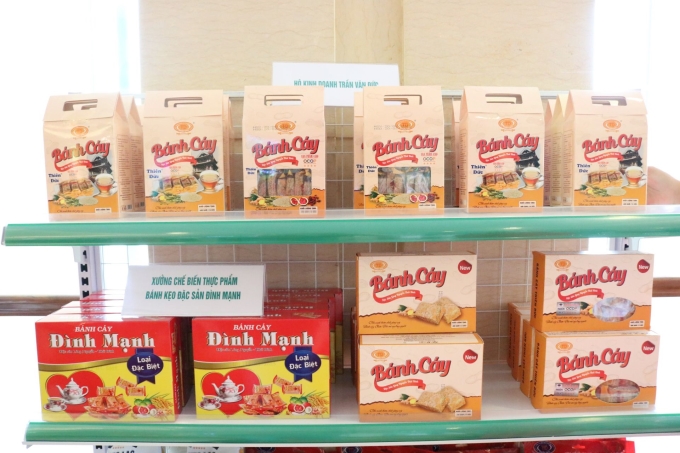Sản phẩm bánh Cáy đặc trưng của tỉnh Thái Bình hợp tác cung cấp cho siêu thị Go!Thái Bình