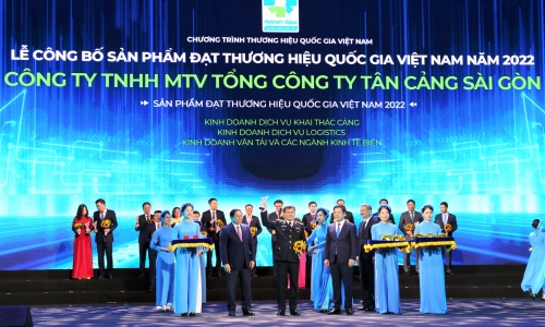 Tổng công ty Tân Cảng Sài Gòn nhận danh hiệu thương hiệu quốc gia lần thứ 7