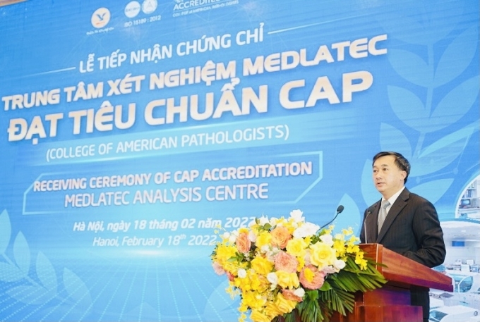 GS.TS Trần Văn Thuấn - Thứ trưởng Y tế phát biểu tại hội nghị.