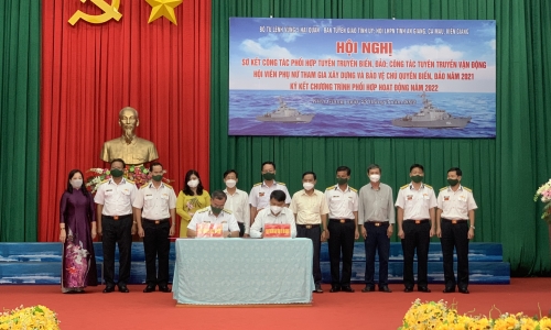 Bộ Tư lệnh Vùng 5 Hải quân ký kết chương trình hoạt động năm 2022