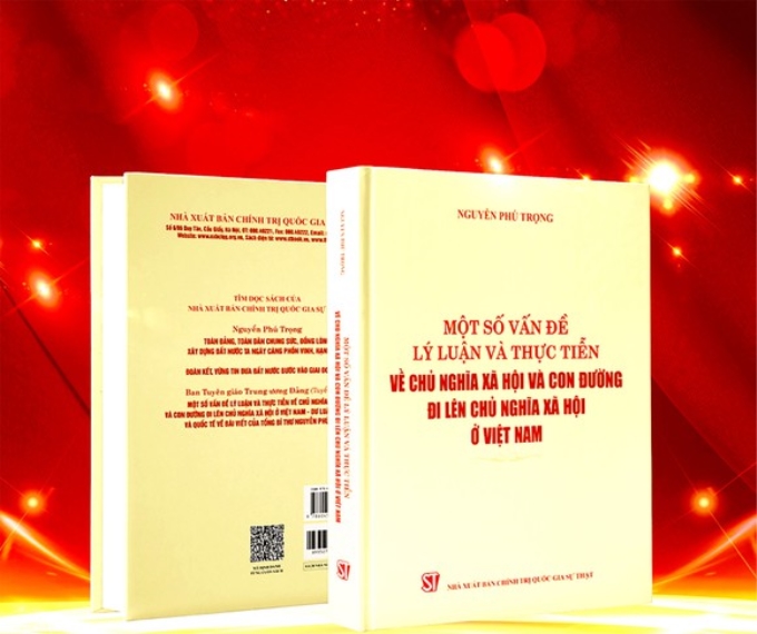 Cuốn sách “Một số vấn đề lý luận và thực tiễn về chủ nghĩa xã hội và con đường đi lên chủ nghĩa xã hội ở Việt Nam” của Tổng Bí thư Nguyễn Phú Trọng.