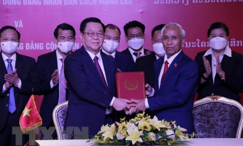 Việt Nam và Lào tăng cường hợp tác trong lĩnh vực tuyên giáo