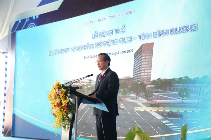 hó Chủ tịch UBND tỉnh Bình Dương Nguyễn Văn Dành phát biểu tại buổi lễ