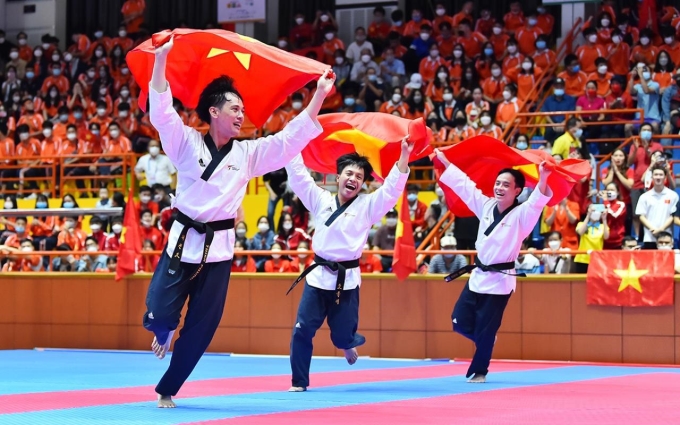Những khoảnh khắc đáng nhớ sau trận đấu của Taekwondo Việt Nam tại SEA Games 31