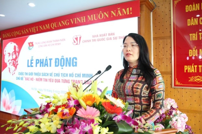 Bà Phạm Thị Thinh, Phó Giám đốc, Phó Tổng Biên tập Nhà xuất bản Chính trị Quốc gia Sự thật. (Ảnh: PV/Vietnam+)