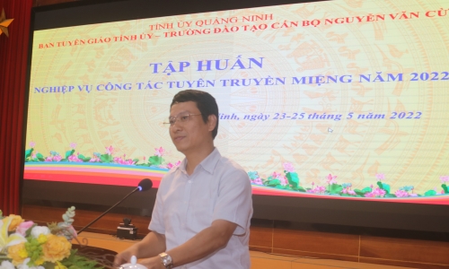 Quảng Ninh: Tập huấn công tác tuyên truyền miệng, hoạt động báo cáo viên