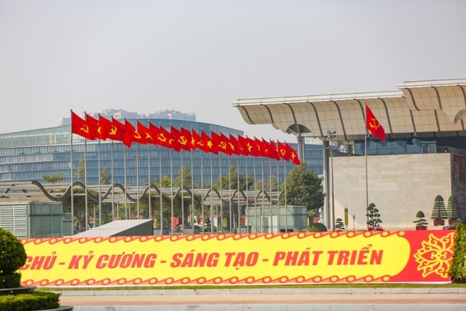 Trung tâm Hội nghị quốc gia, nơi diễn ra Đại hội toàn quốc lần thứ XIII của Đảng. Ảnh Văn Dương