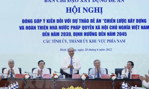 Các tỉnh, thành phố phía Nam góp ý Đề án xây dựng Nhà nước pháp quyền