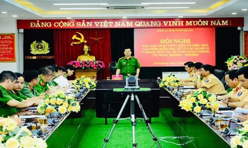 Công an tỉnh Tuyên Quang xử lý nghiêm các hành vi vi phạm trật tự an toàn giao thông