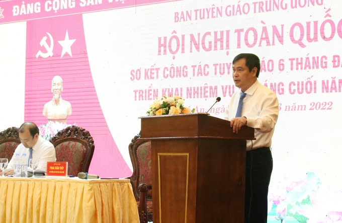 Đồng chí Phan Xuân Thủy: Tất cả ban tuyên giáo các tỉnh, thành ủy đều thực hiện việc sắp xếp, kiện toàn các phòng chức năng, đảm bảo đủ số lượng lãnh đạo và chuyên viên cho mỗi phòng, cơ bản đáp ứng được yêu cầu, nhiệm vụ theo chức năng, nhiệm vụ của Ban.