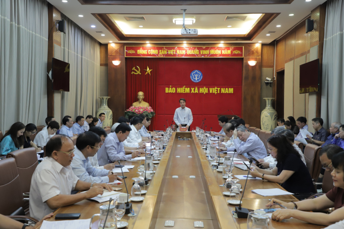 Tổng Giám đốc BHXH Việt Nam Nguyễn Thế Mạnh đã chủ trì cuộc họp với Giám đốc BHXH các tỉnh, thành phố trực thuộc Trung ương.