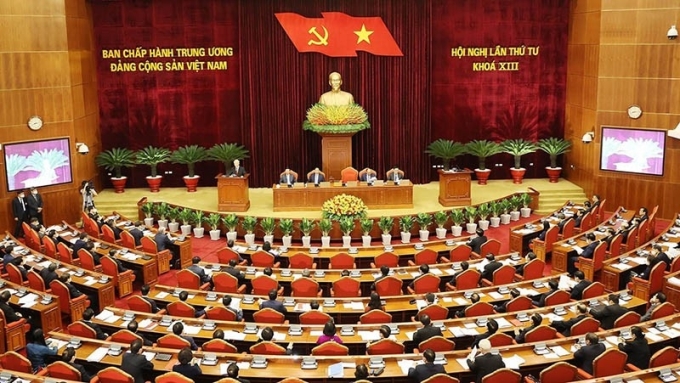 Hội nghị lần thứ tư Ban Chấp hành Trung ương Đảng khoá XIII. Ảnh: Tuyengiao.vn