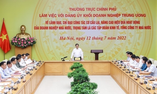 Thủ tướng làm việc với Đảng ủy Khối doanh nghiệp Trung ương