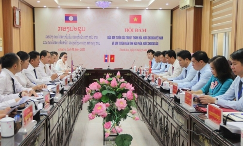 Ban Tuyên giáo Tỉnh ủy Thanh Hóa và Ban Tuyên huấn tỉnh Hủa Phăn (Lào) tăng cường hợp tác