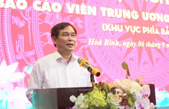 Phó trưởng ban Tuyên giáo Trung ương Phan Xuân Thủy kết luận Hội nghị và định hướng công tác tuyên truyền thời gian tới.