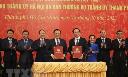 Thành ủy TP.Hồ Chí Minh - Hà Nội thúc đẩy hợp tác toàn diện trong các lĩnh vực