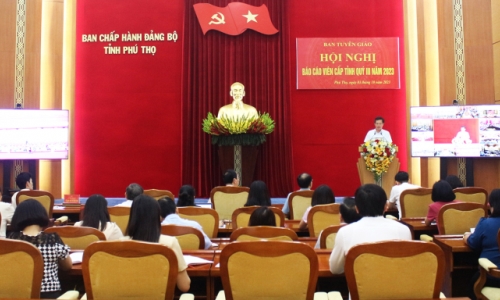 Phú Thọ: Hội nghị báo cáo viên cấp tỉnh quý III/2023