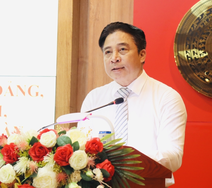 Đồng chí Nguyễn Khắc Toàn,  Phó Bí thư Thường trực Tỉnh ủy, Chủ tịch HĐND phát biểu kết luận và bế mạc Hội thảo.