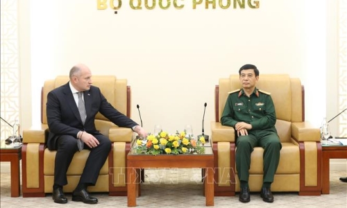 Đại tướng Phan Văn Giang tiếp Bộ trưởng Bộ tình trạng khẩn cấp Liên bang Nga