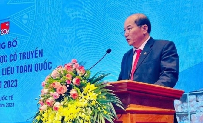 PGS. TS. Nguyễn Thế Thịnh, Cục trưởng Cục Quản lý Y, Dược cổ truyền (Bộ Y tế) phát biểu tại Họp báo.