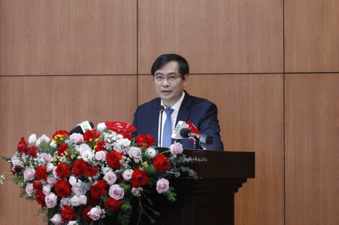 Đồng chí Phan Xuân Thủy, Phó Trưởng ban Tuyên giáo Trung ương phát biểu chỉ đạo.