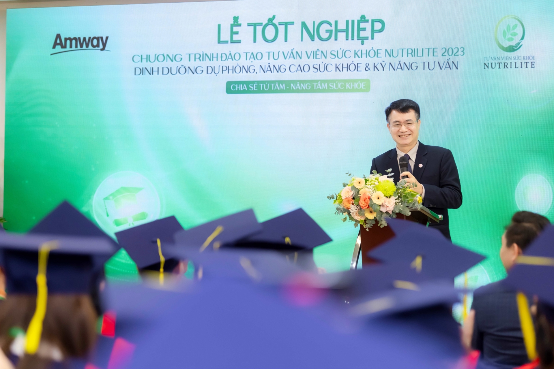 PGS.TS Trần Thanh Dương – Viện trưởng Viện Dinh Dưỡng Quốc Gia phát biểu tại buổi lễ