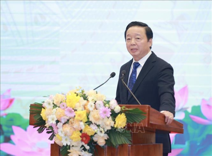 Phó Thủ tướng Trần Hồng Hà phát biểu chỉ đạo hội nghị. Ảnh: Hoàng Hiếu/TTXVN