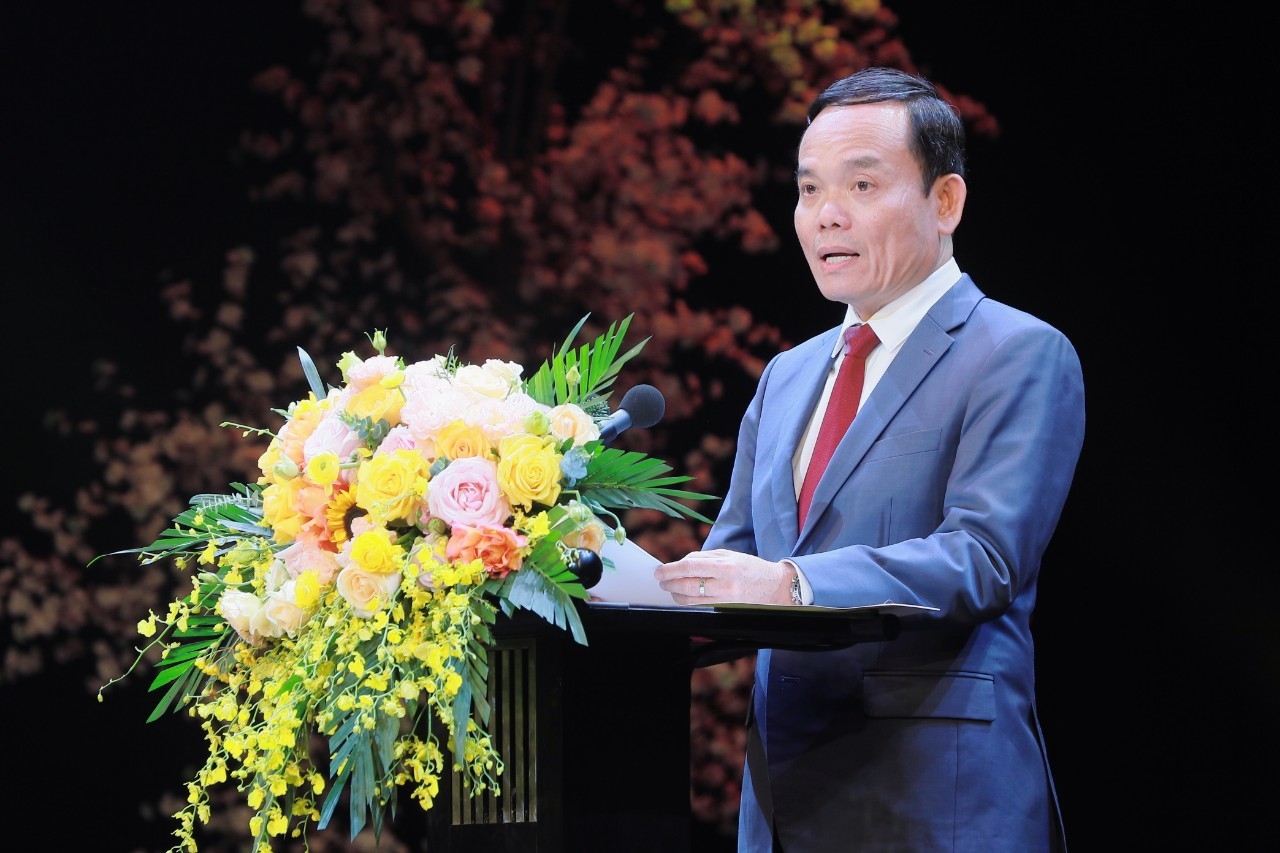 Phó Thủ tướng Chính phủ Trần Lưu Quang phát biểu tại lễ tuyên dương.