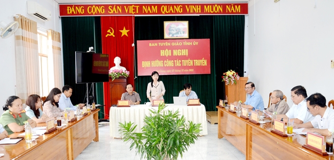 Đồng chí Trần Thị Thanh Hương phát biểu định hướng nhiệm vụ năm 2023