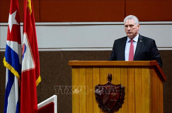 Chủ tịch Cuba Miguel Díaz-Canel Bermúdez. Ảnh: AFP/TTXVN