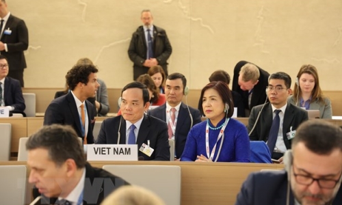 Phó Thủ tướng Trần Lưu Quang phát biểu tại Hội đồng Nhân quyền Liên hợp quốc