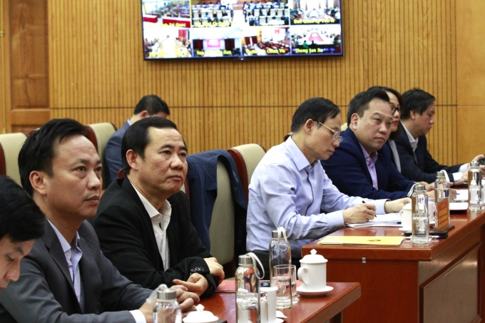 Các đại biểu tham dự tại điểm cầu Đảng ủy Khối các cơ quan Trung ương. (Ảnh: Phạm Cường)