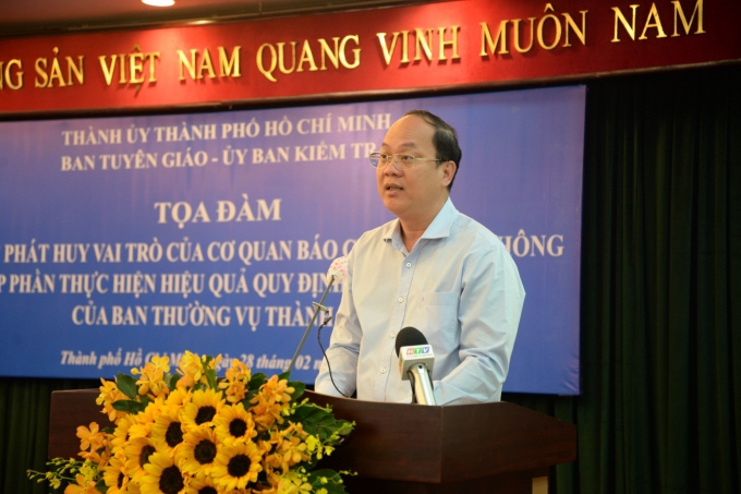 Phó bí thư Thành ủy TP. Hồ Chí Minh Nguyễn Hồ Hải phát biểu chỉ đạo tại tọa đàm